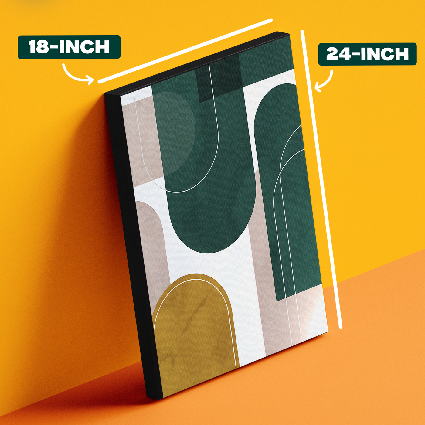 Geometric Abstract Arches Gold Poster