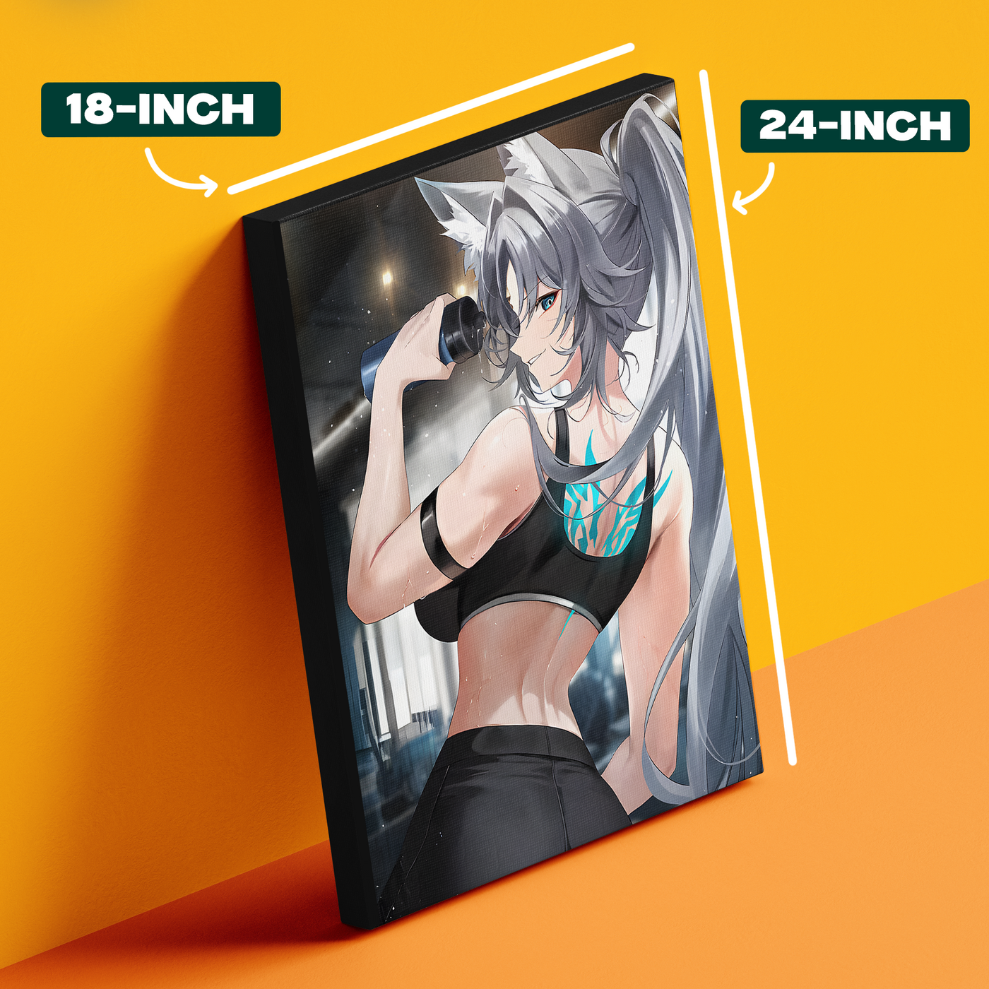 Anime Female Fighter Poster
