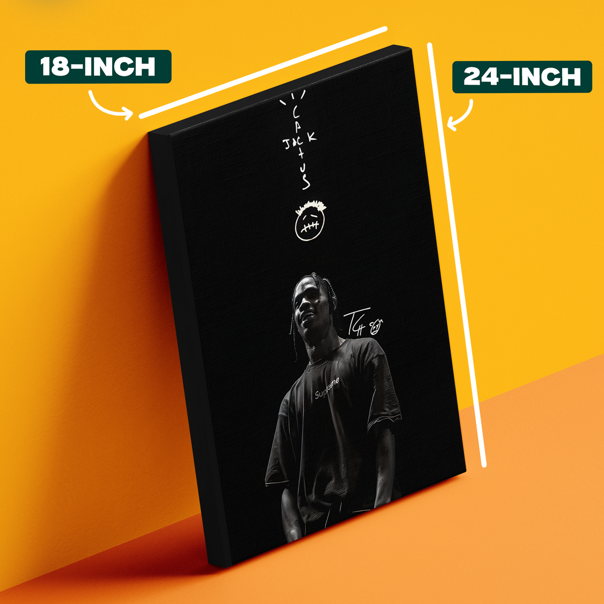 Black and White Travis Scott Album Poster