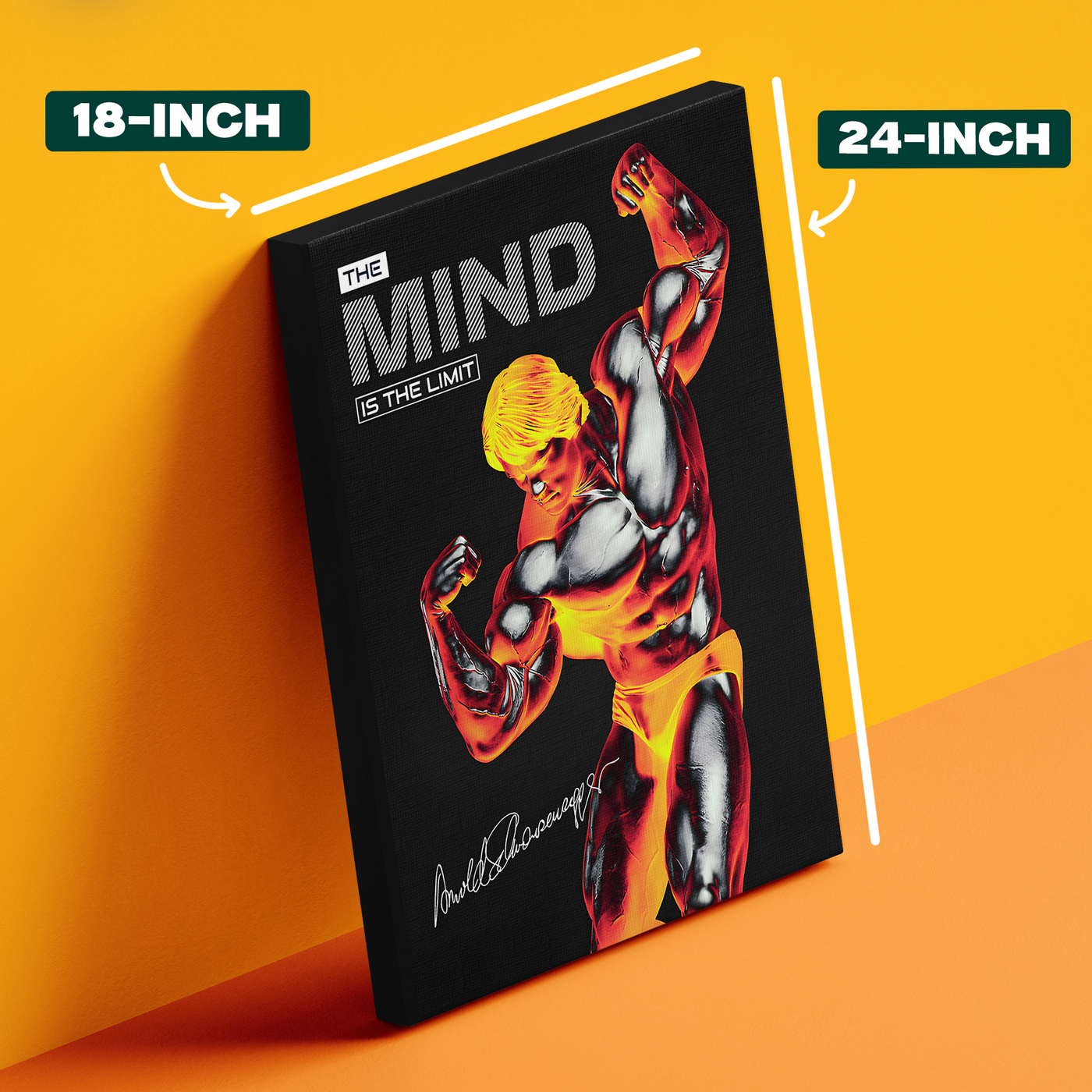 Colorful Arnold Schwarzenegger Pop Art Poster