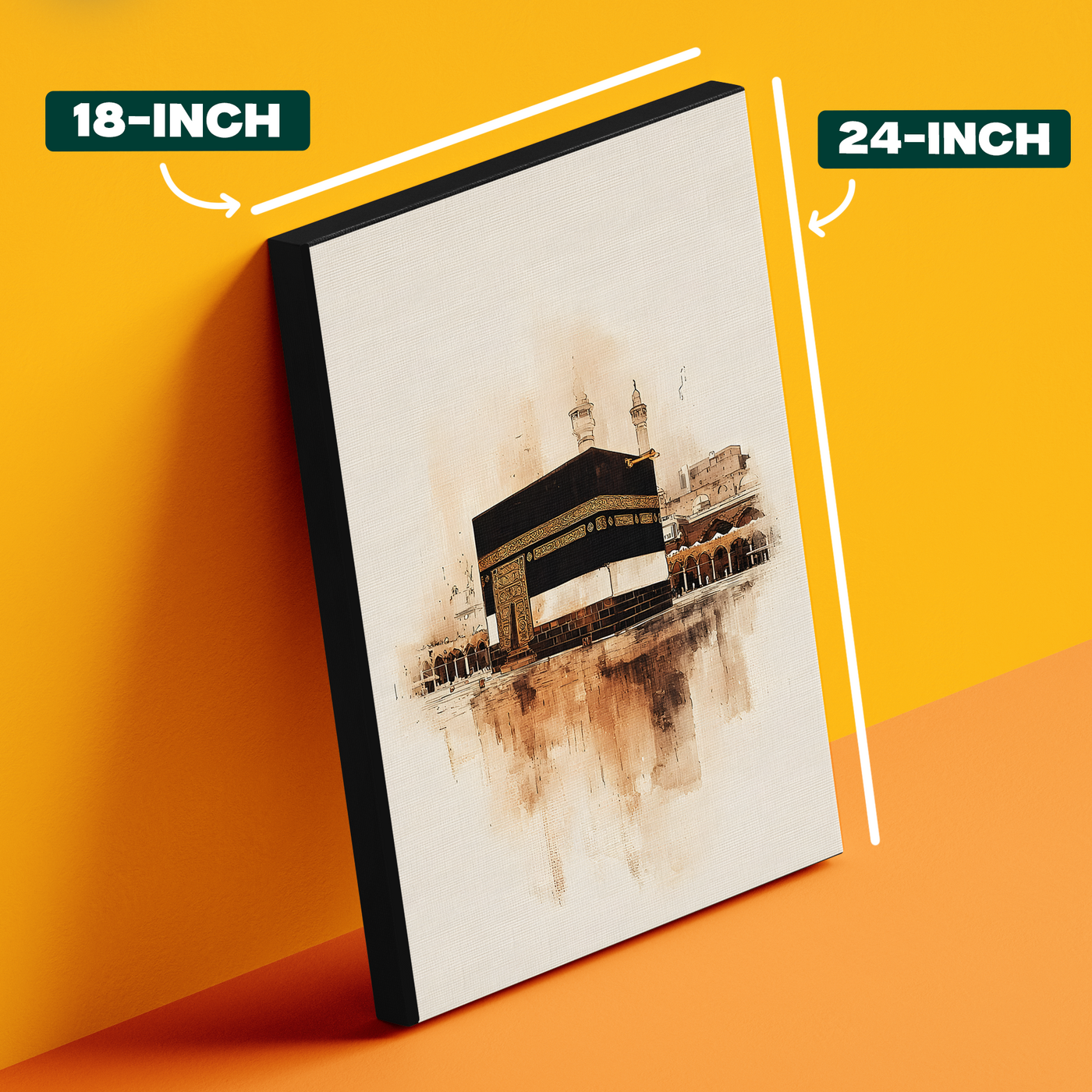 Kaaba Desert Sepia Poster