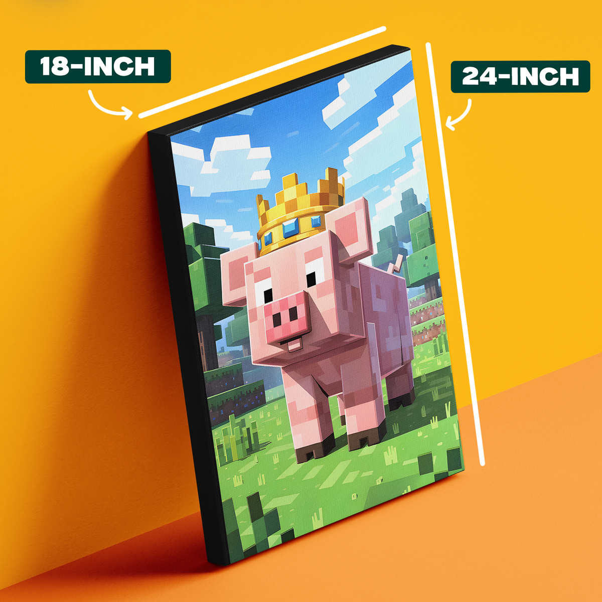 Minecraft Pig Poster