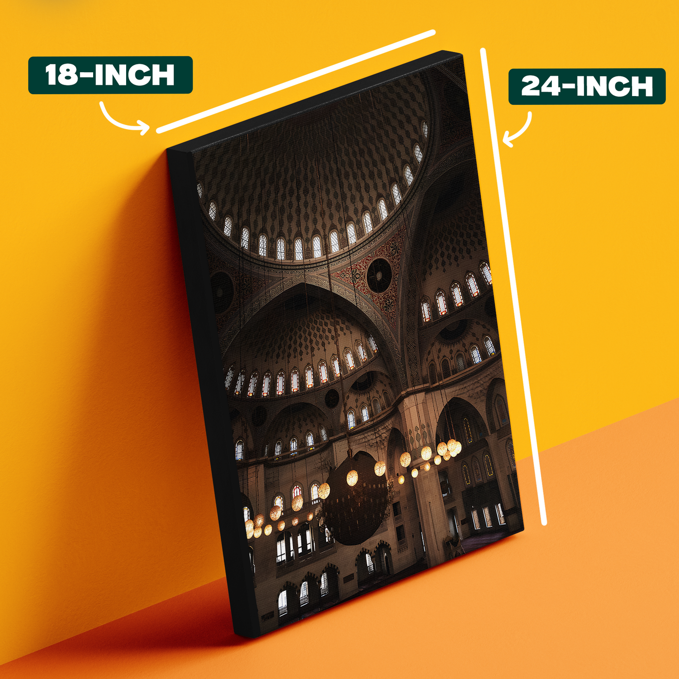 Mosque Interior Arches Poster