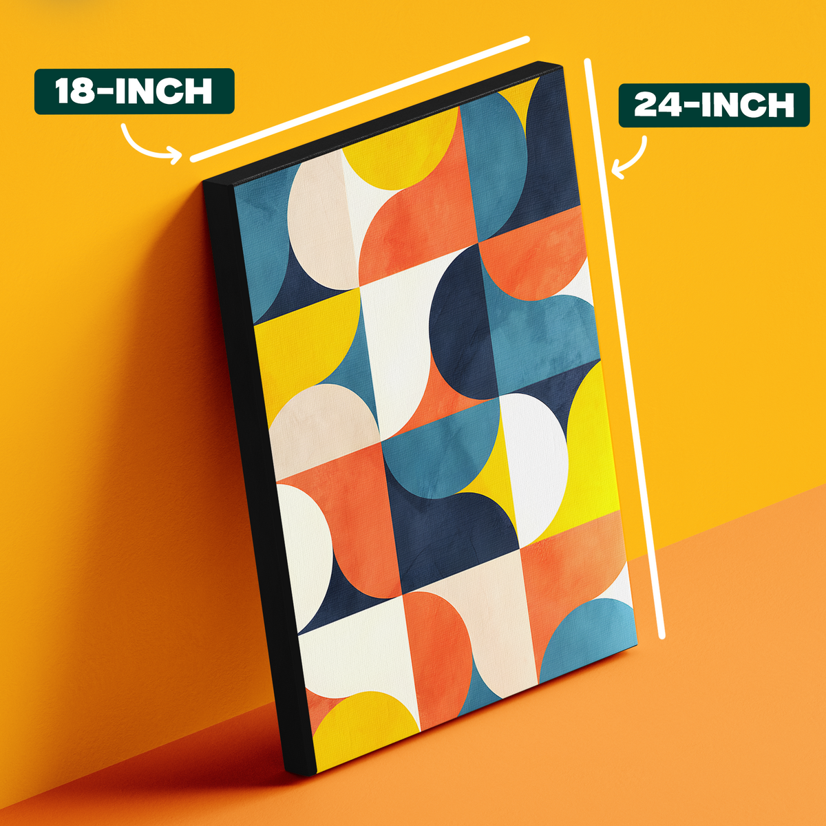Geometric Abstract Shapes Colorful Poster