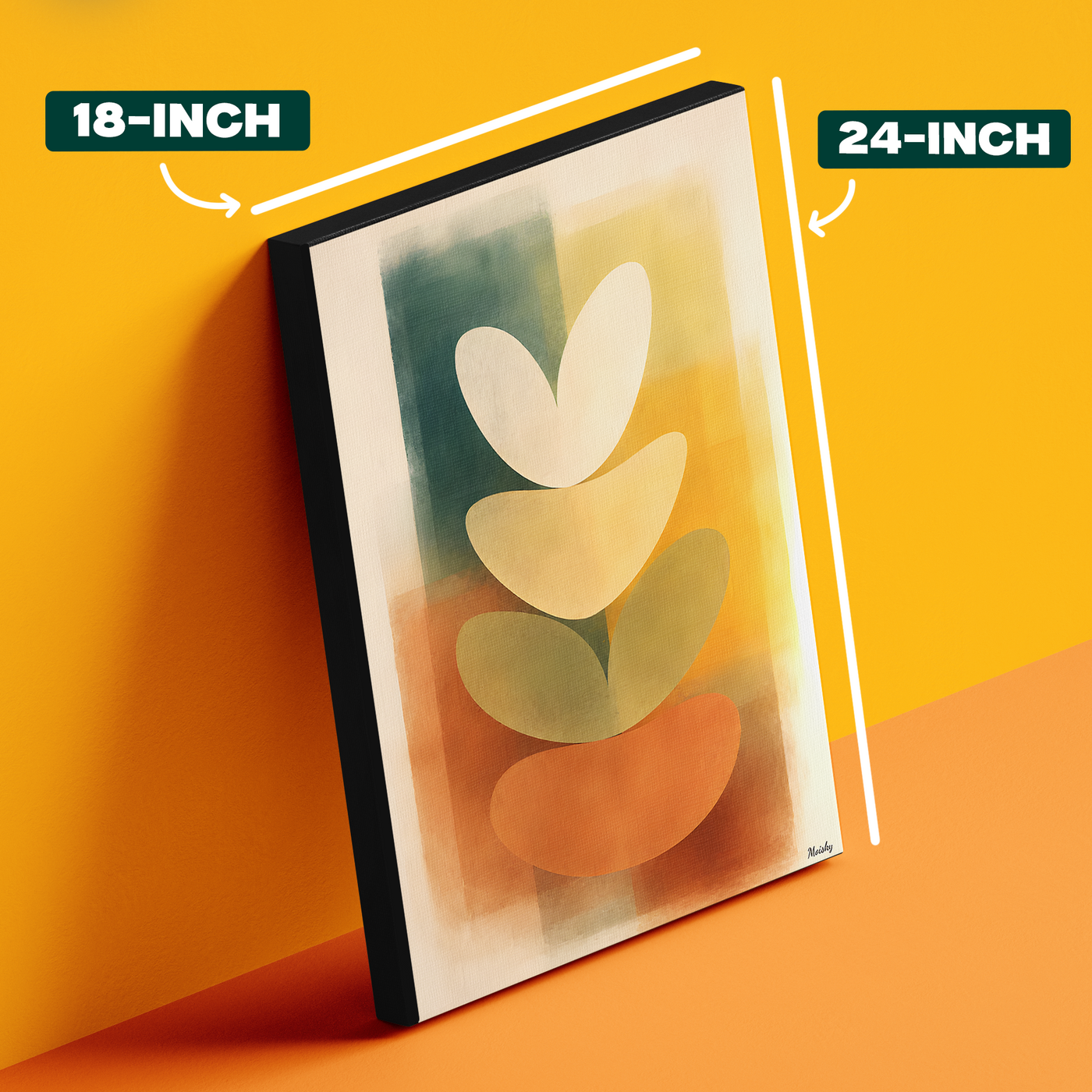Abstract Balance Leaf Poster