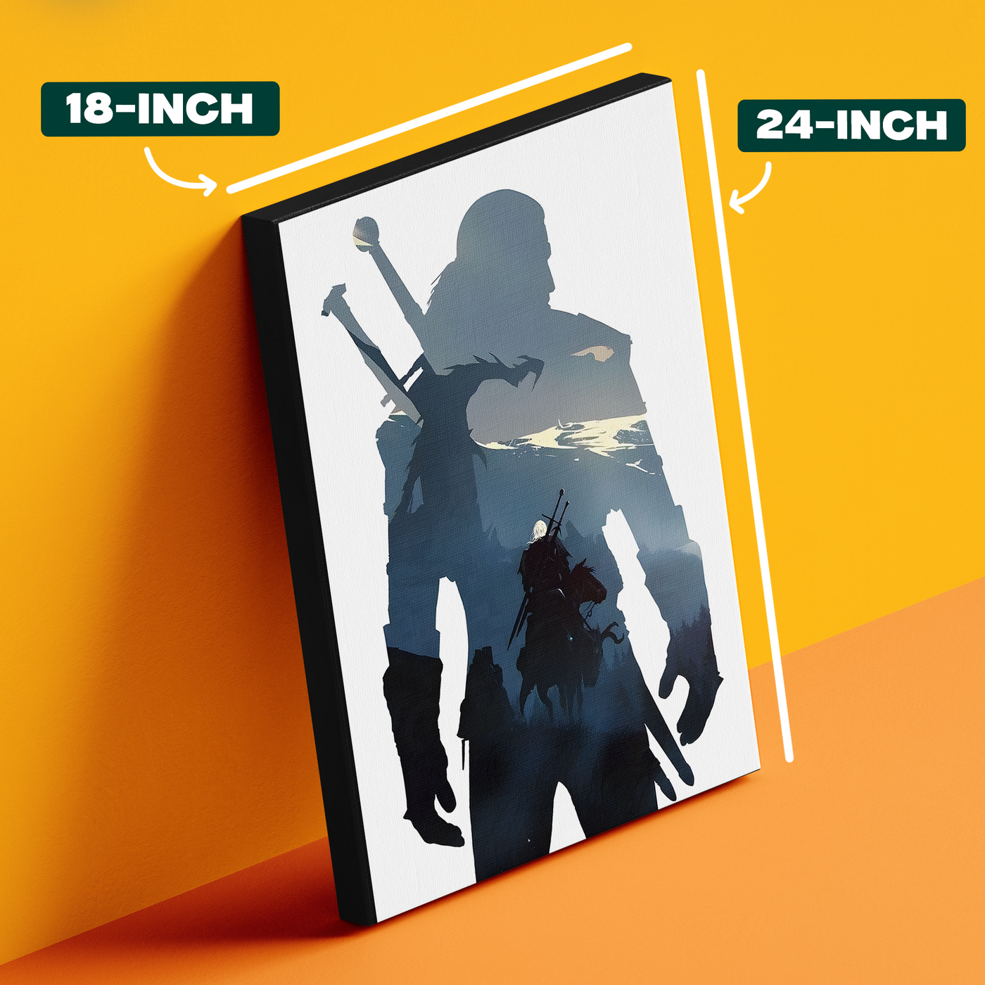 The Witcher "Geralt of Rivia" Silhouette Poster