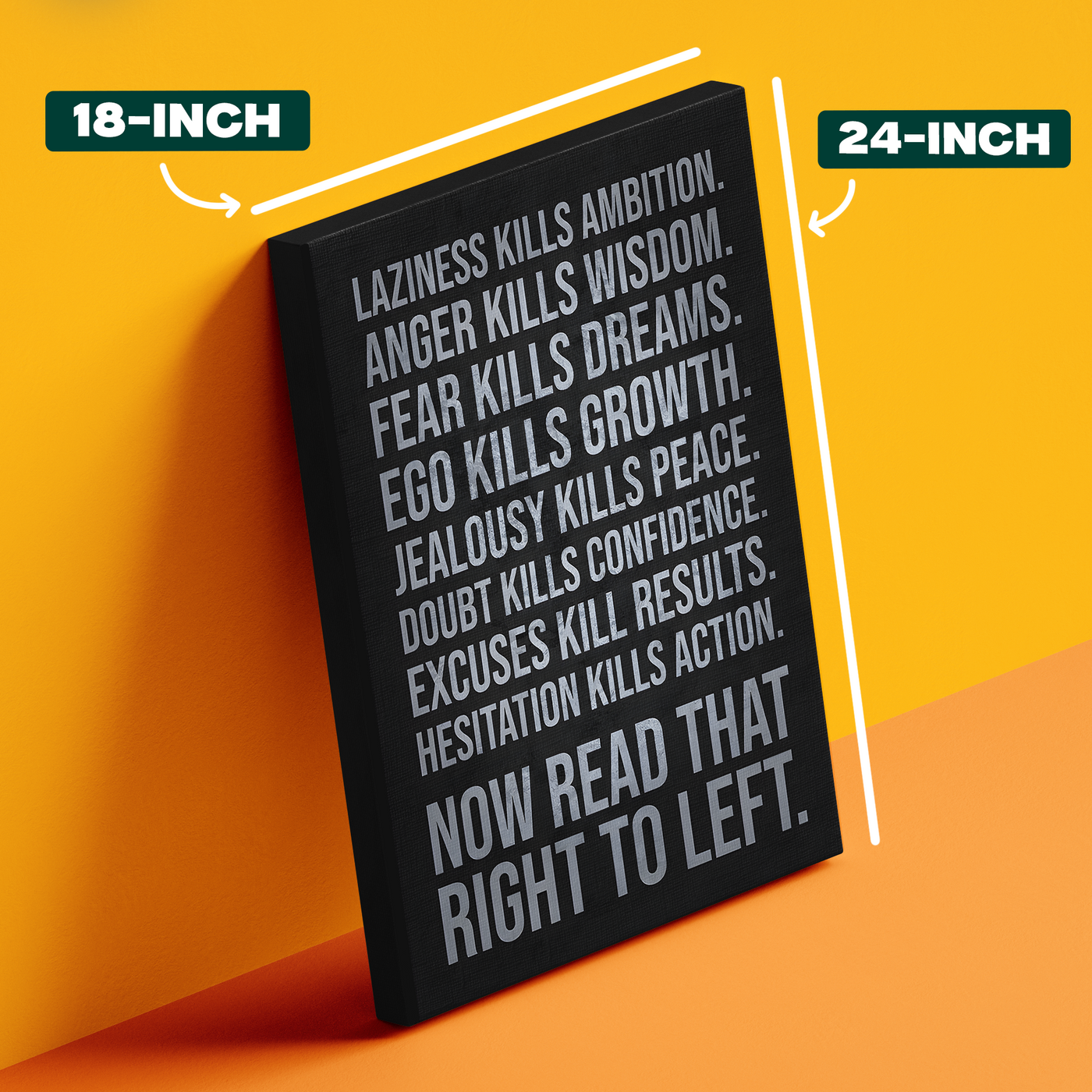 Laziness Kills Ambition Poster