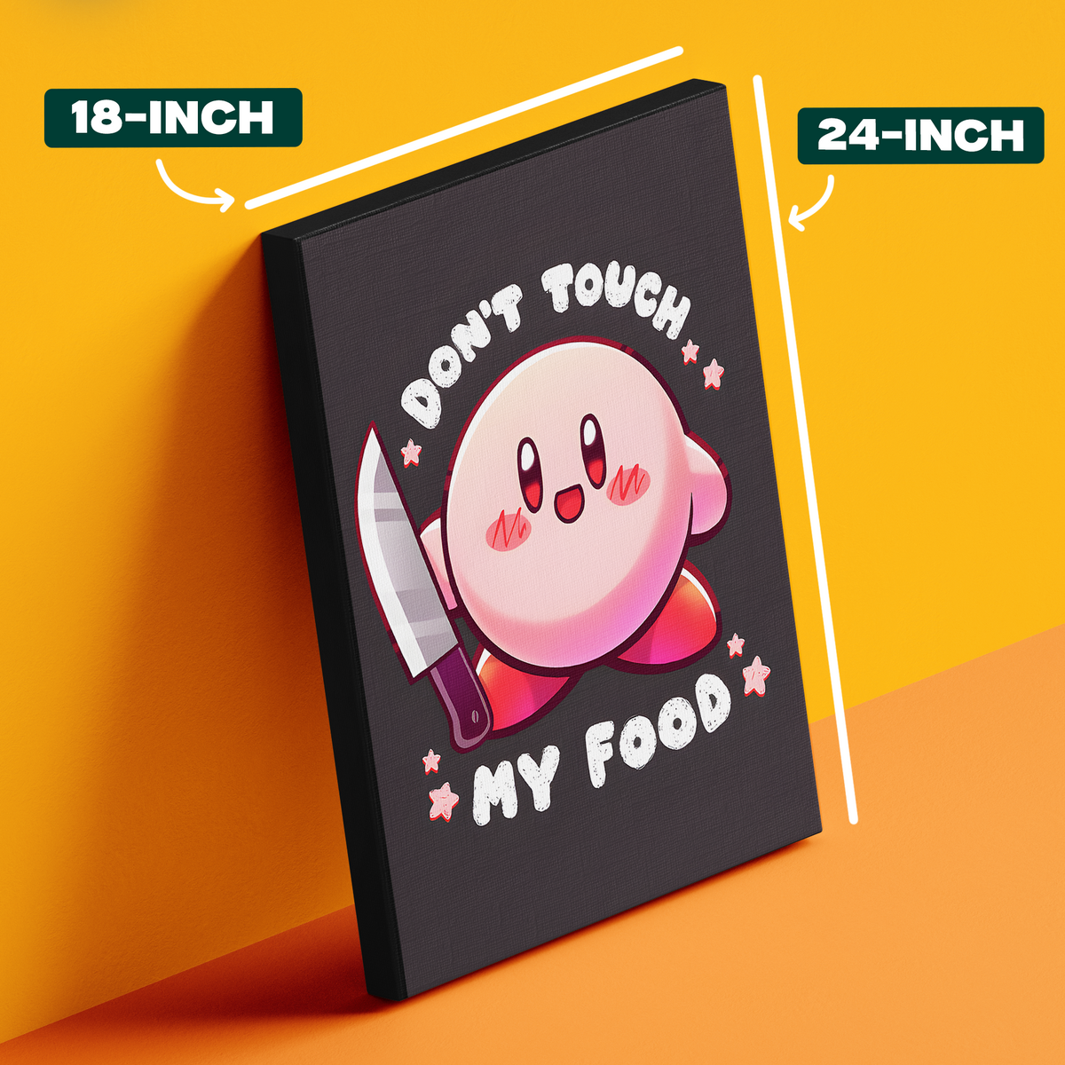 Dont Touch My Food Kirby Poster