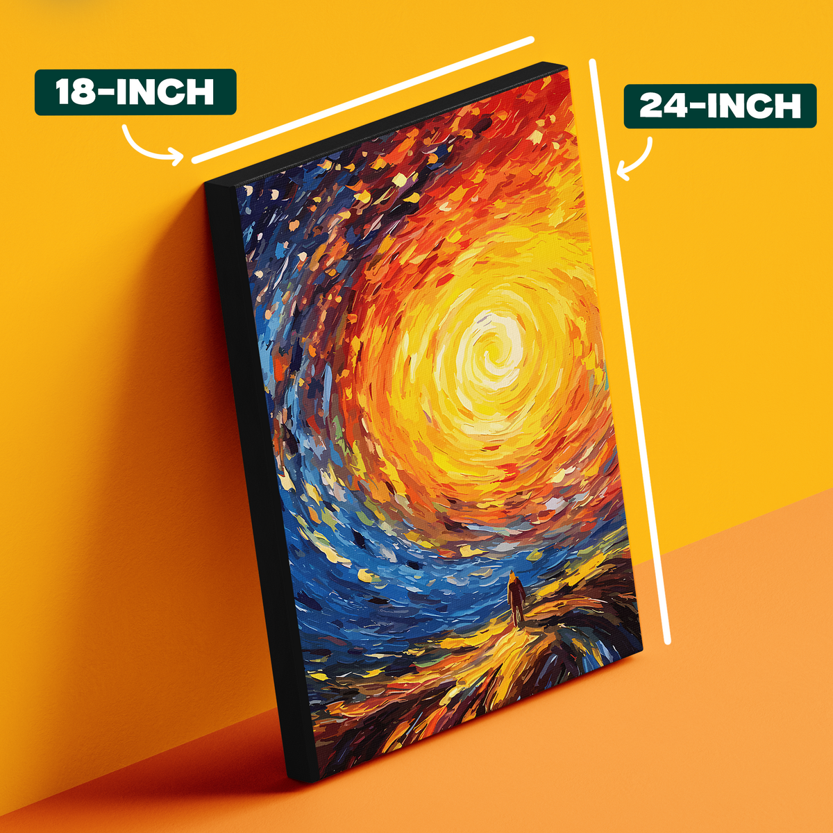 Starry Night Swirl Tree Poster