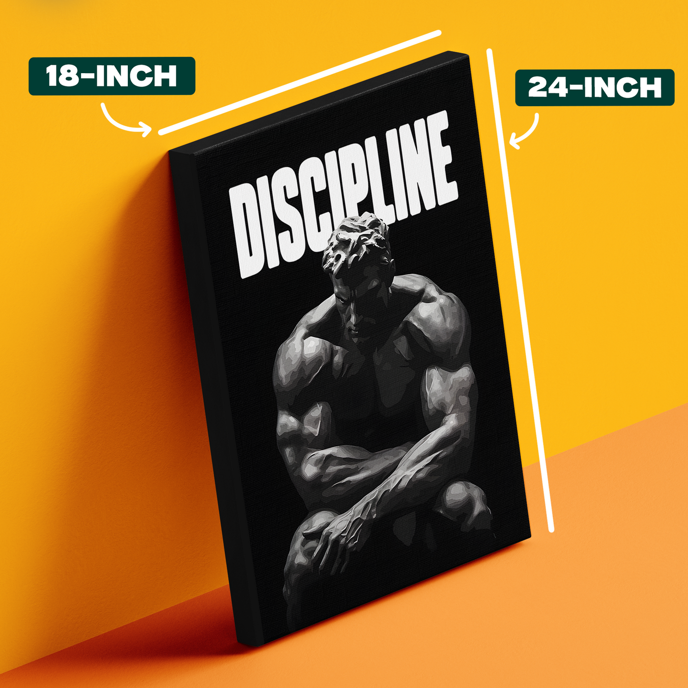 Discipline Yellow Poster