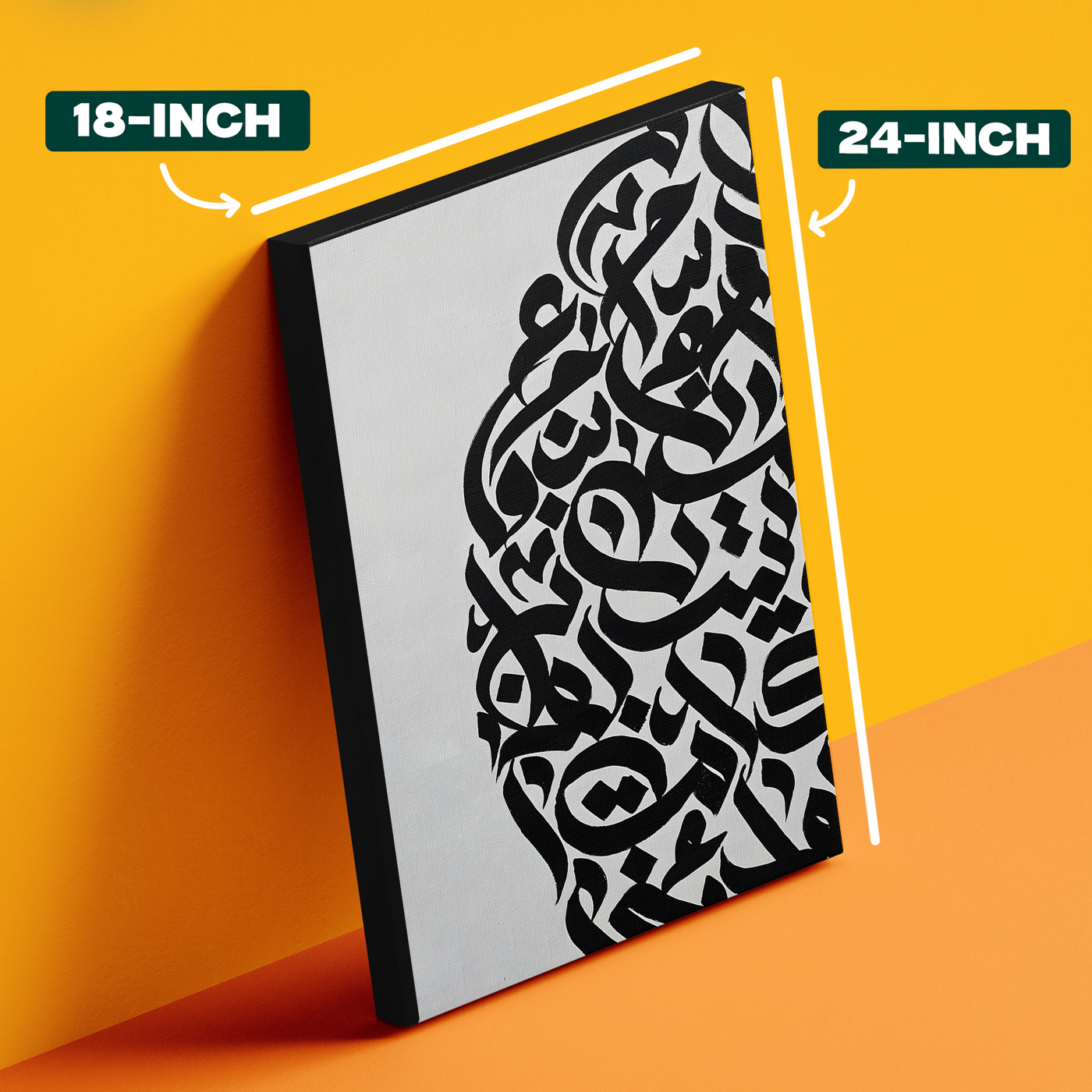 Bold Black Calligraphy Poster