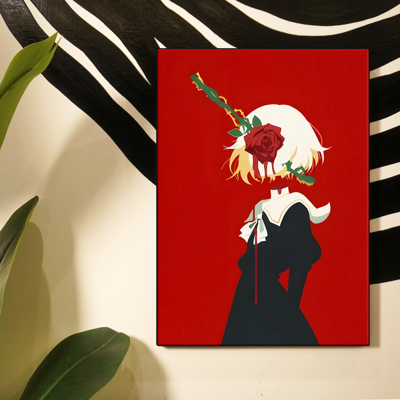 Red Rose Silhouette