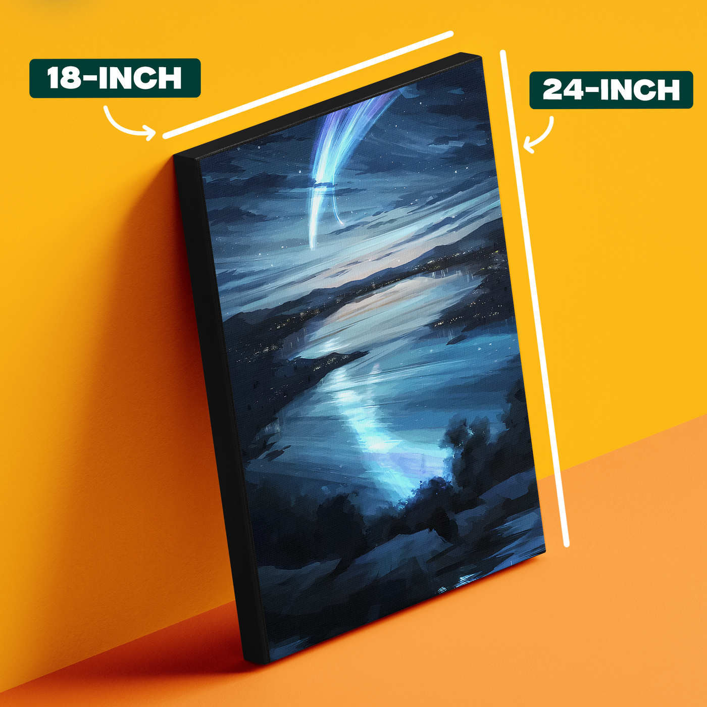 Night Sky Aurora Poster