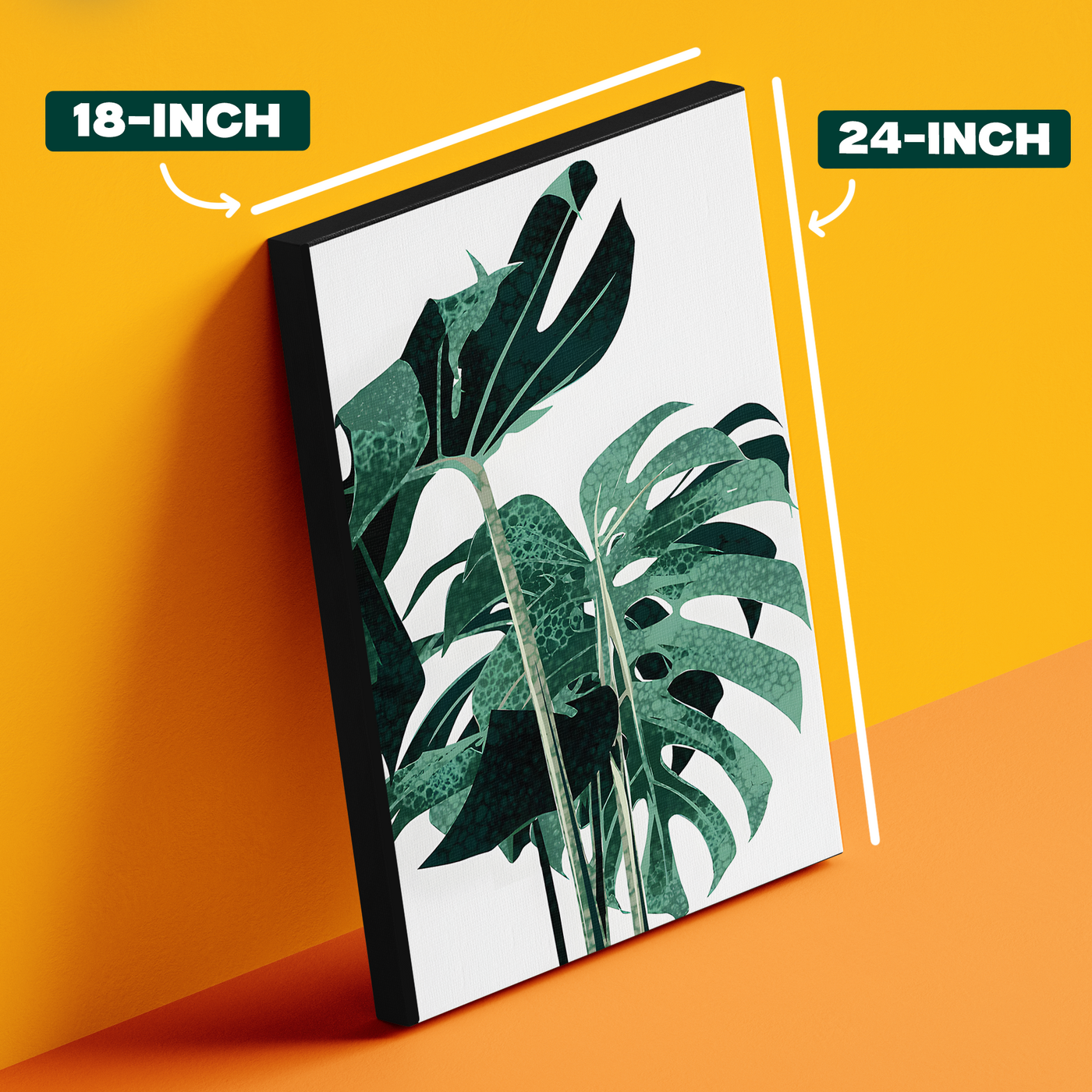 Monstera Leaf Illustration Poster
