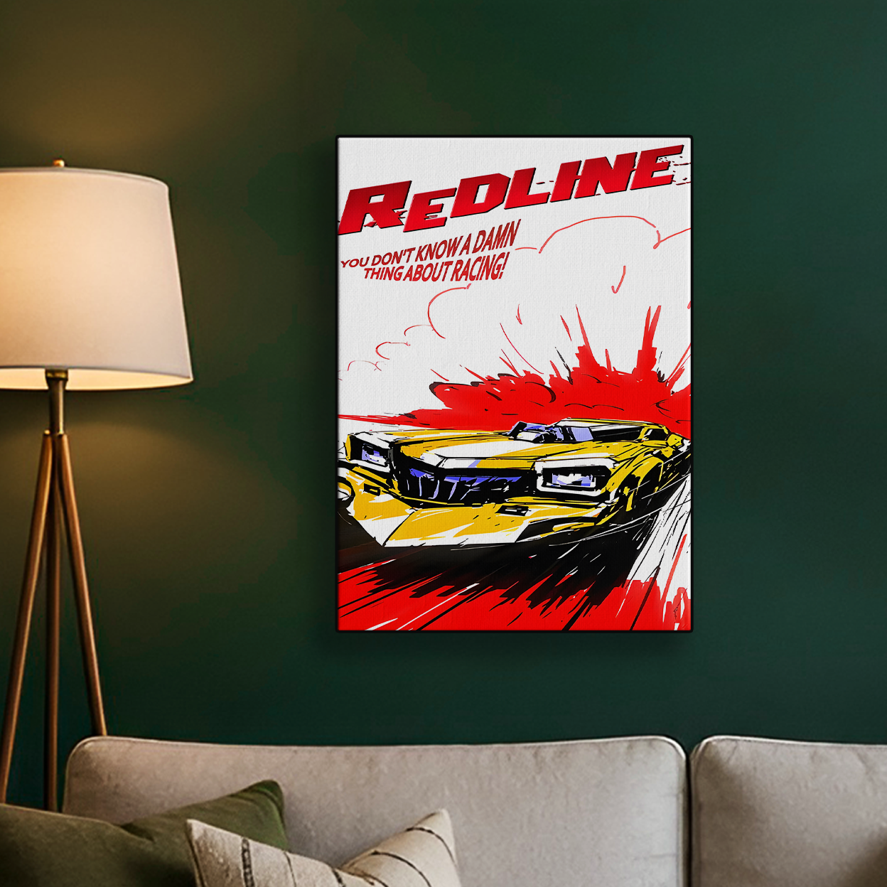 Redline Car Poster