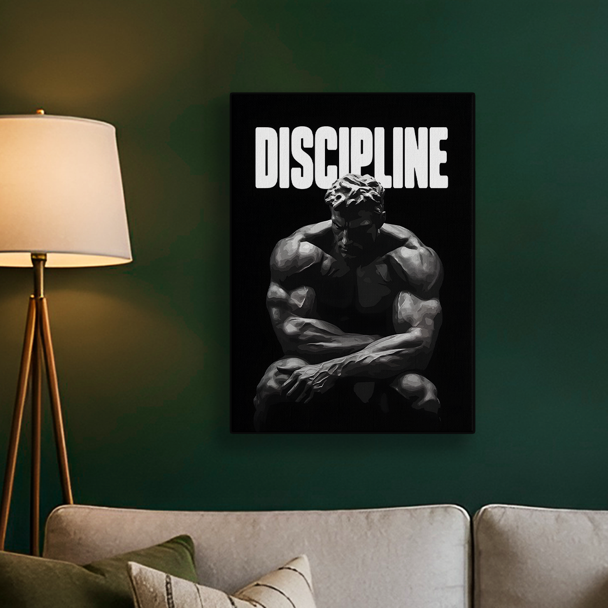 Discipline Yellow Poster