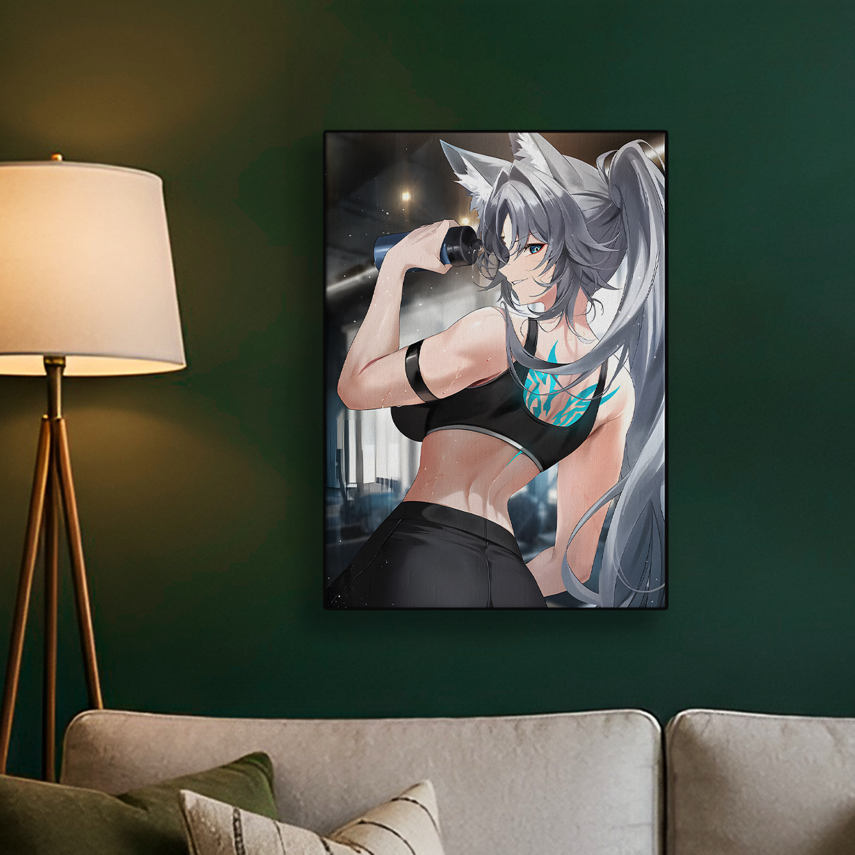 Anime Female Fighter Poster
