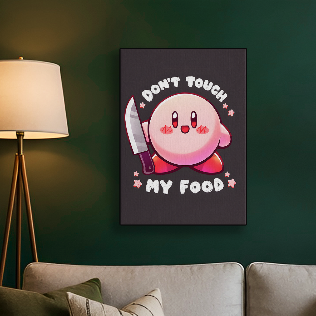 Dont Touch My Food Kirby Poster