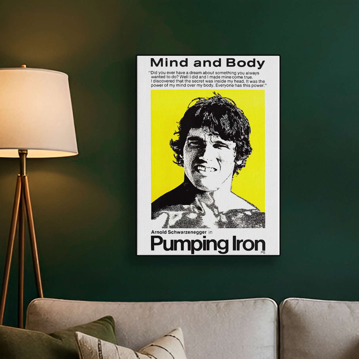Mind and Body Arnold Schwarzenegger Poster