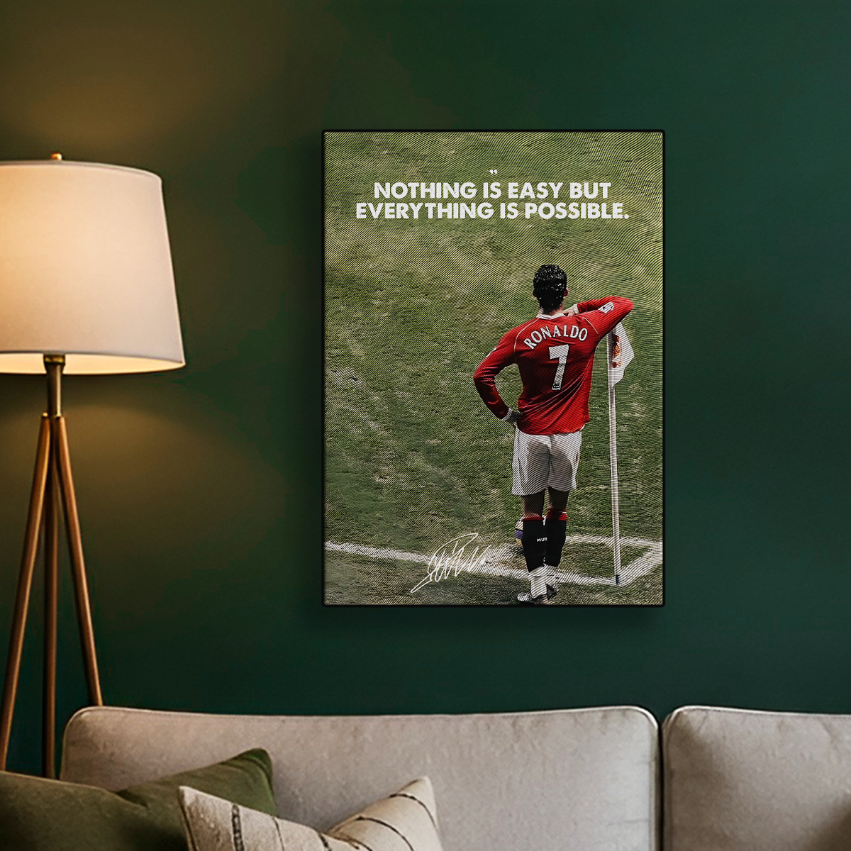 Nothing Is Easy Ronaldo Poster
