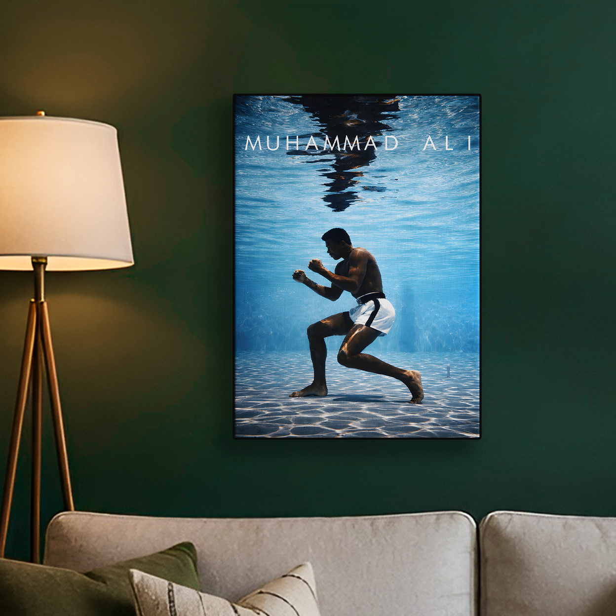 Muhammad Ali Underwater Poster