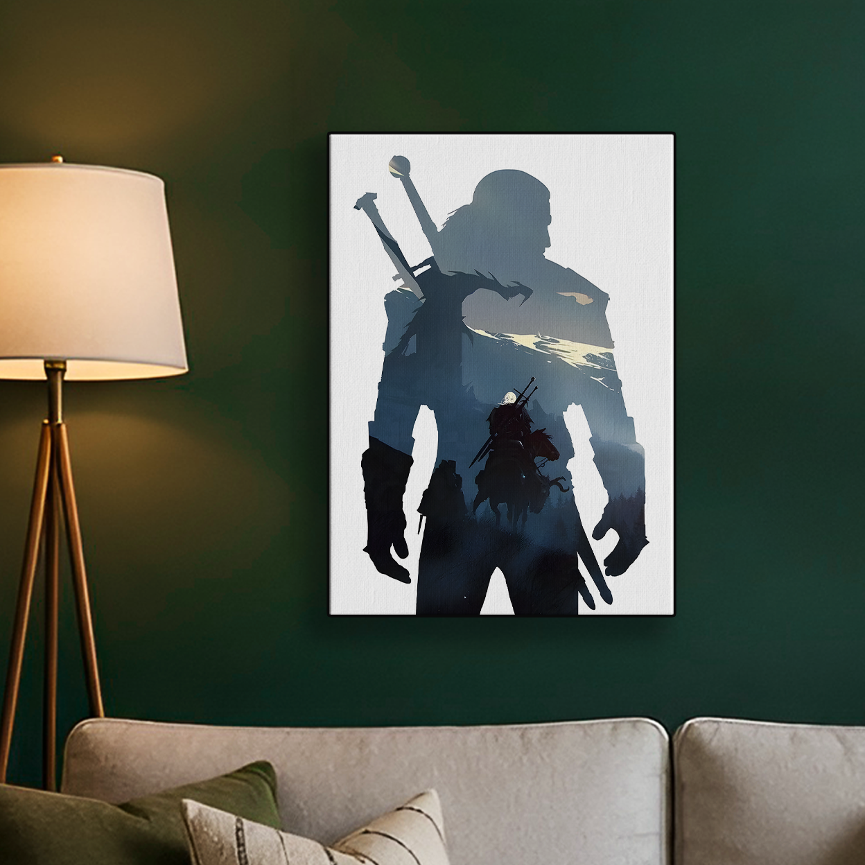 The Witcher "Geralt of Rivia" Silhouette Poster