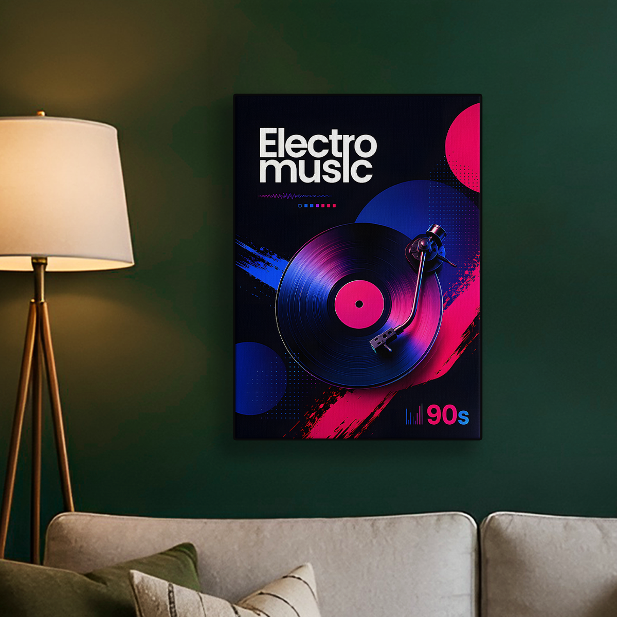 Electro Music Vinyl Poster