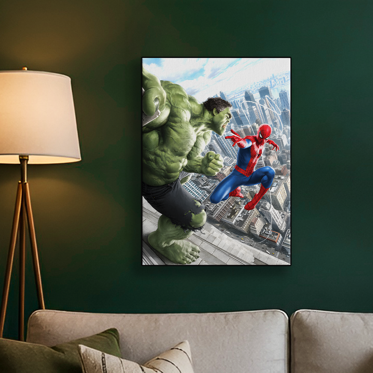 Spider-Man and Hulk Poster