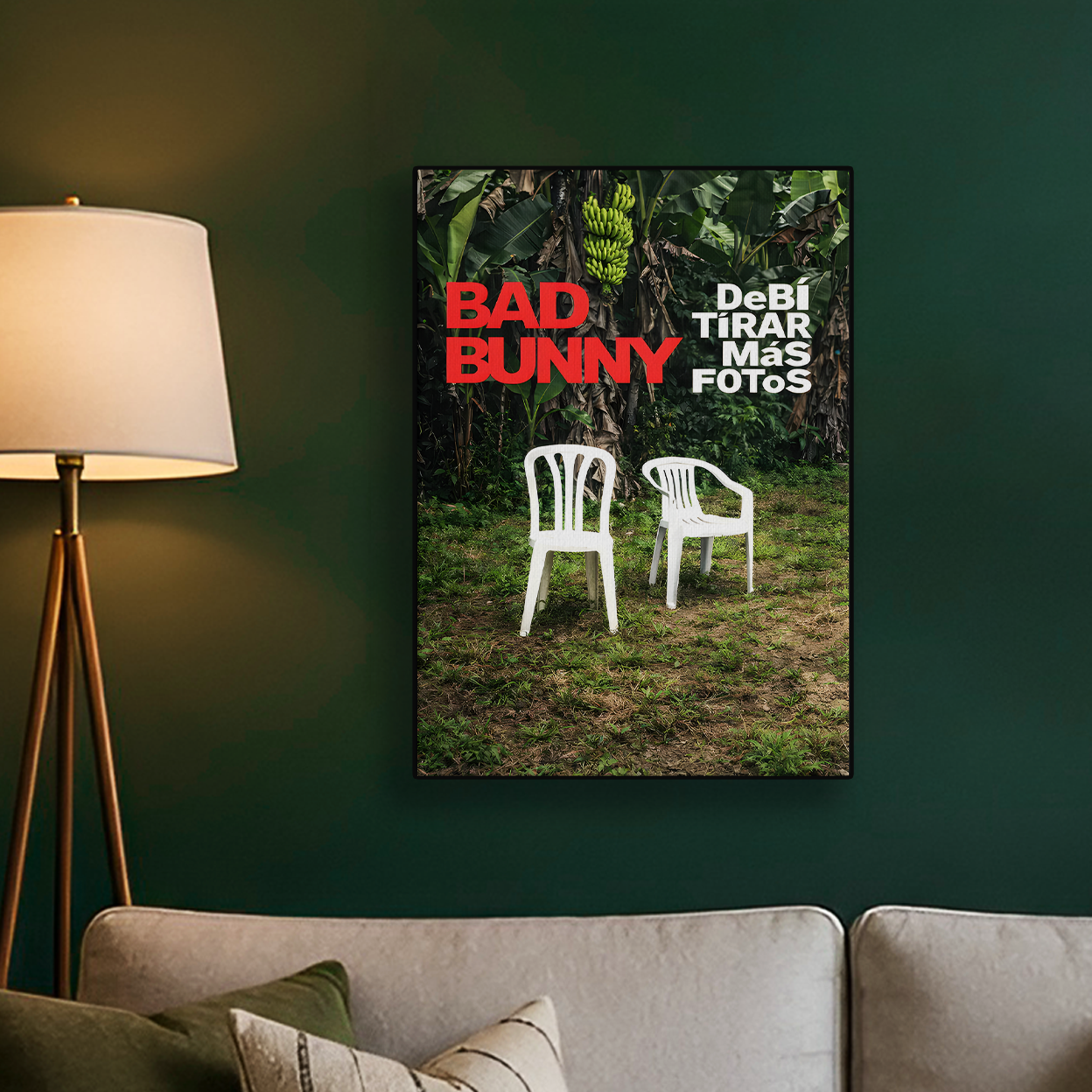 Bad Bunny Chair Poster