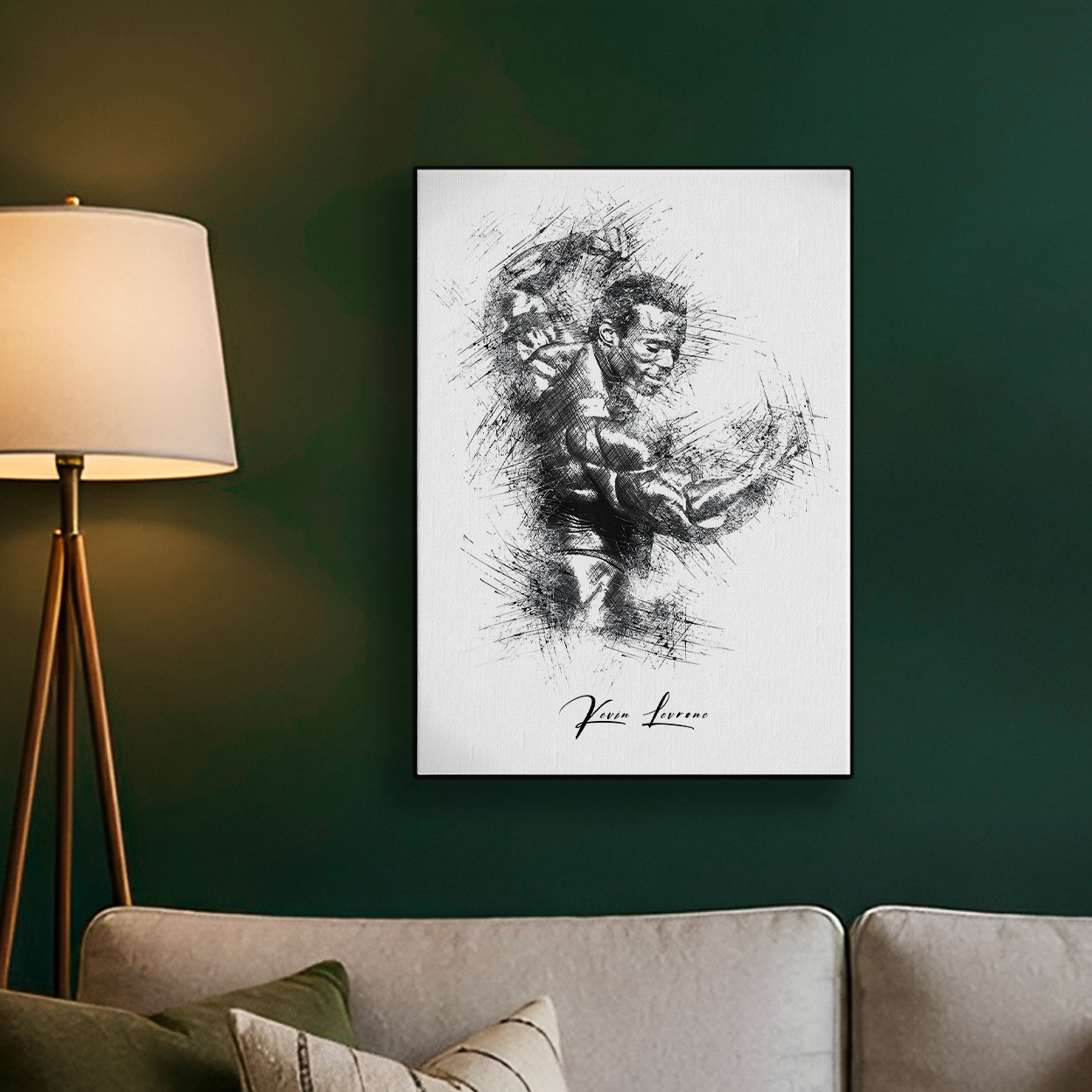 Kevin Levrone Sketch Style Poster