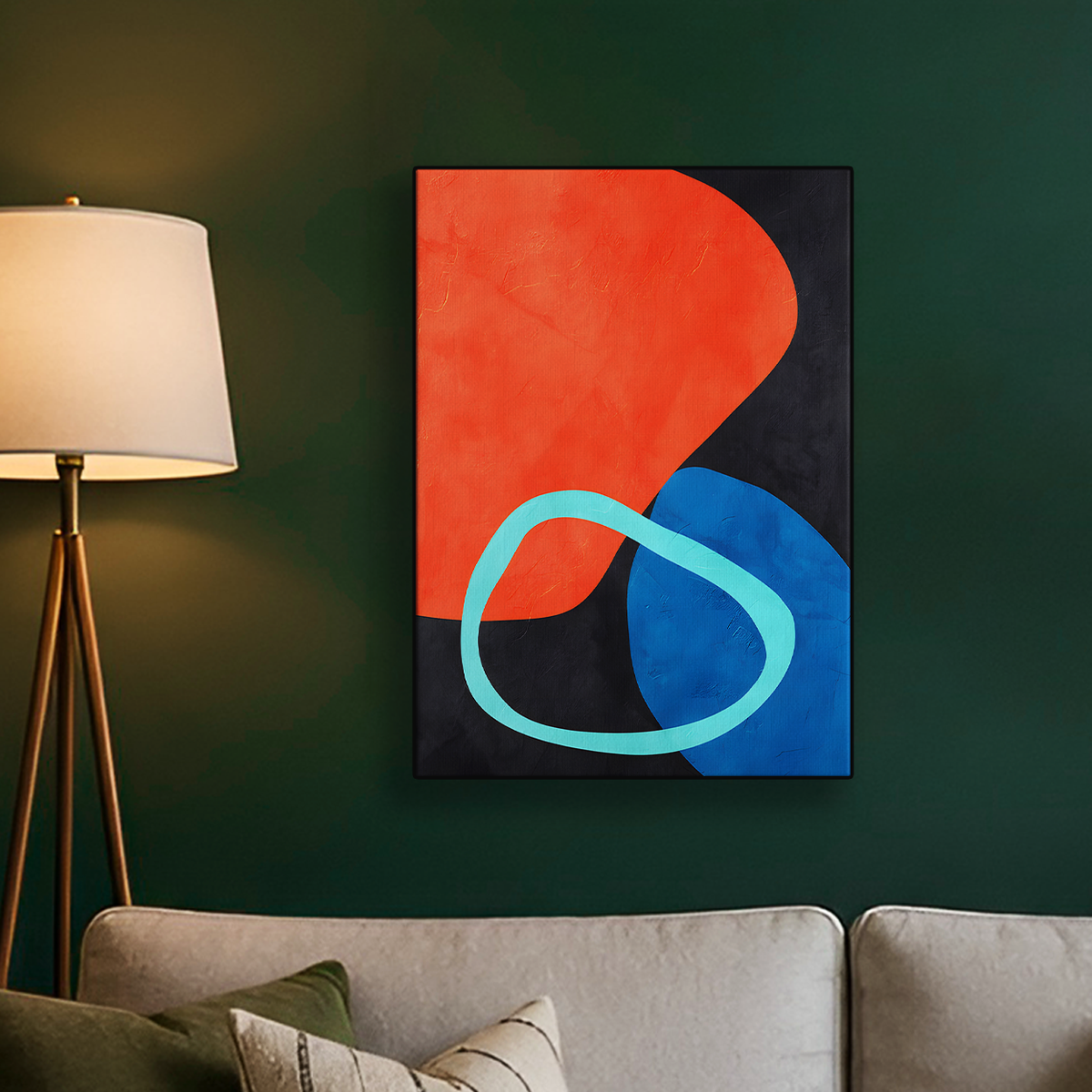 Geometric Abstract Ring Poster