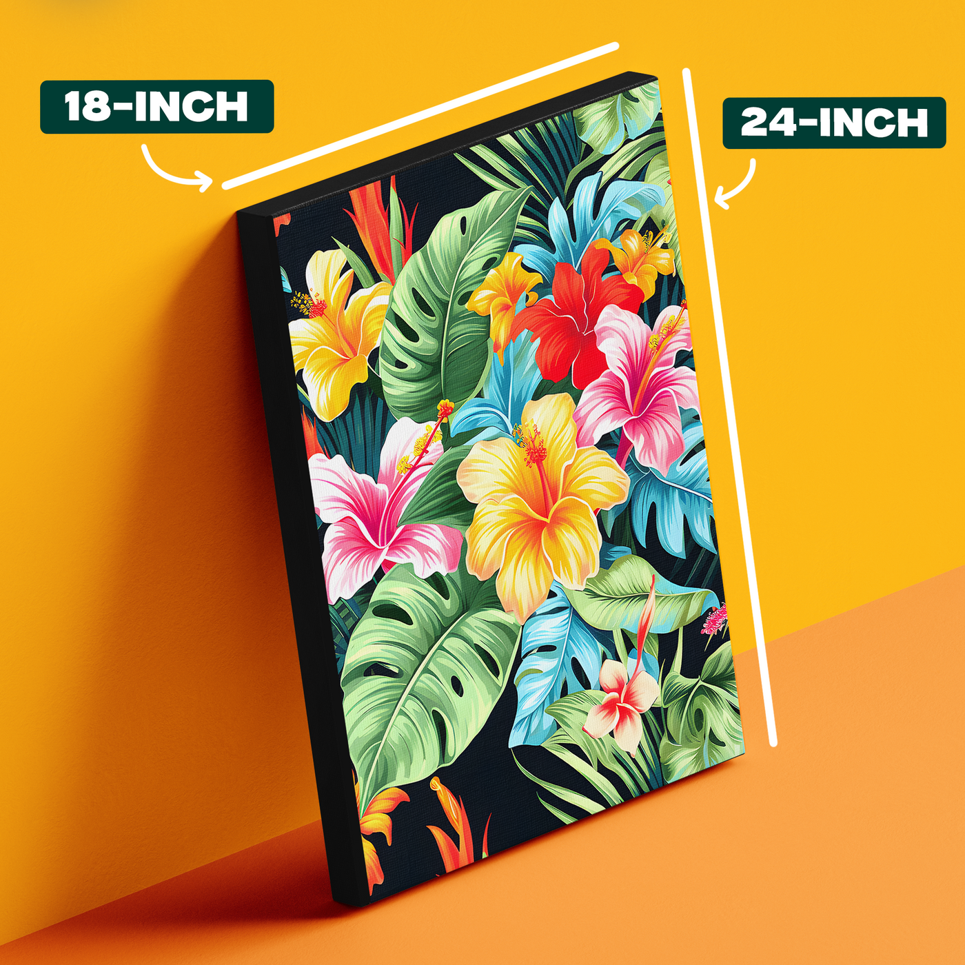 Tropical Floral Pattern Colorful Poster