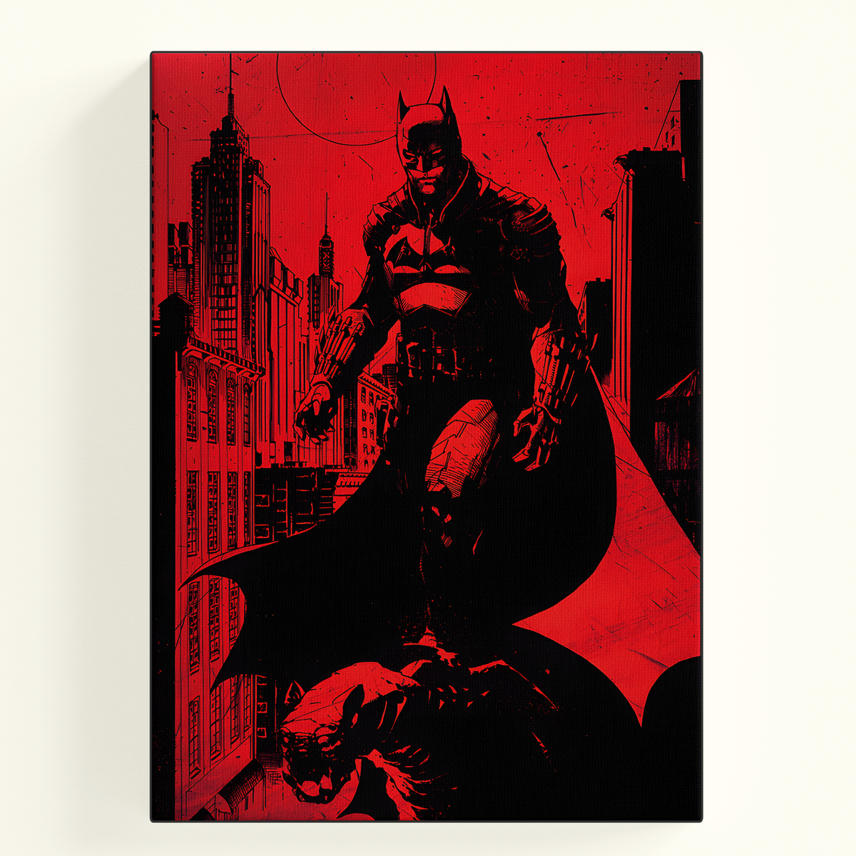 Batman Red Dark Poster
