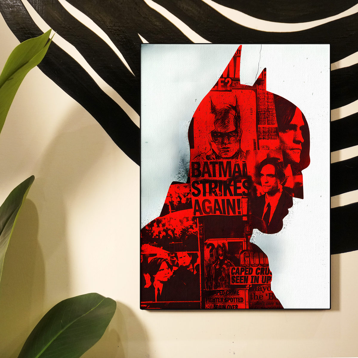 The Batman red silhouette Poster