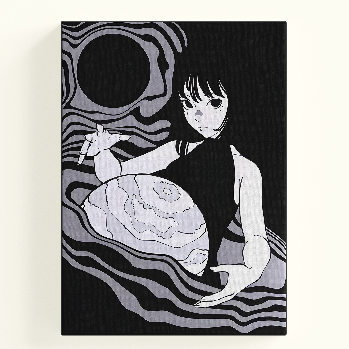 Monochrome Anime Girl