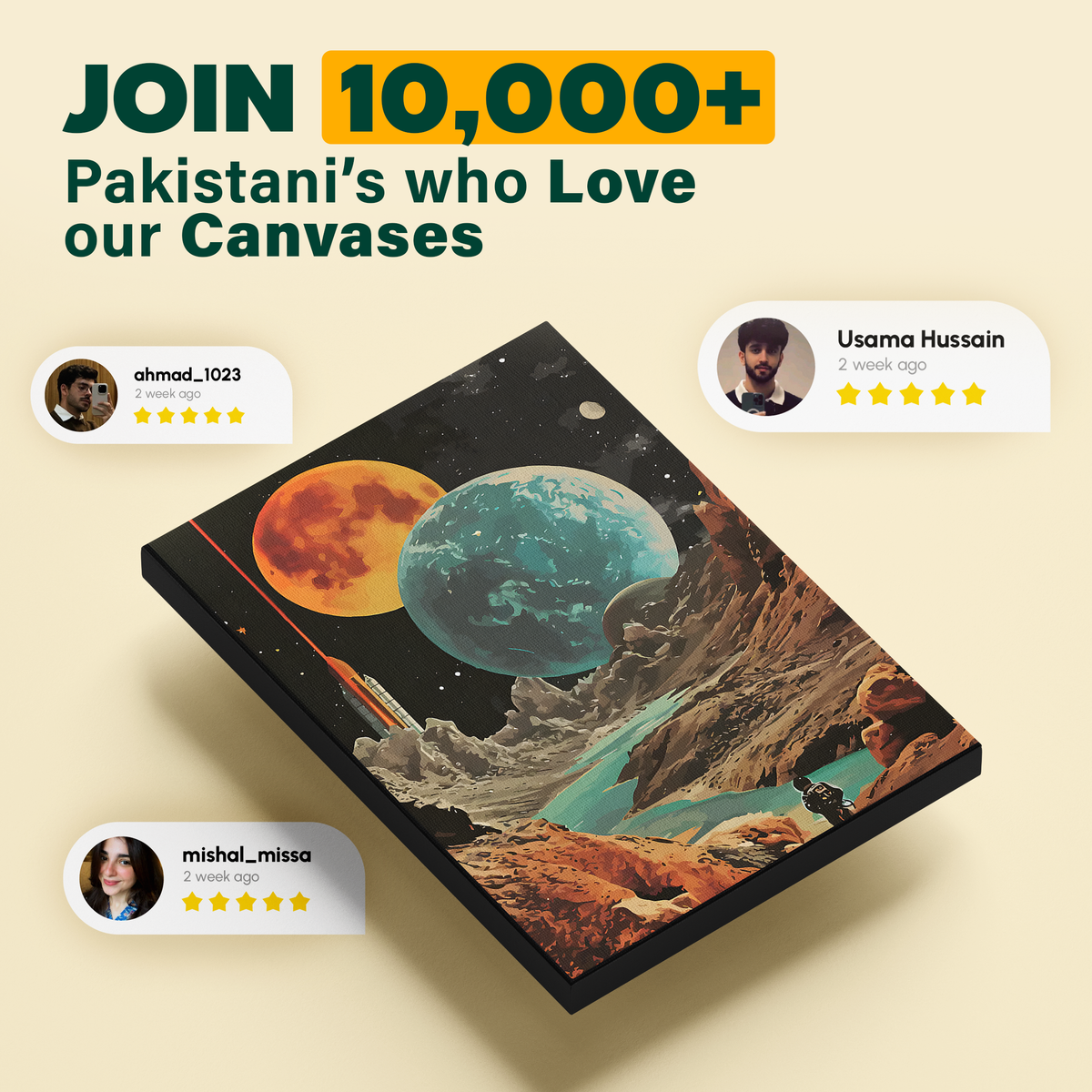 Planet Landscape Poster
