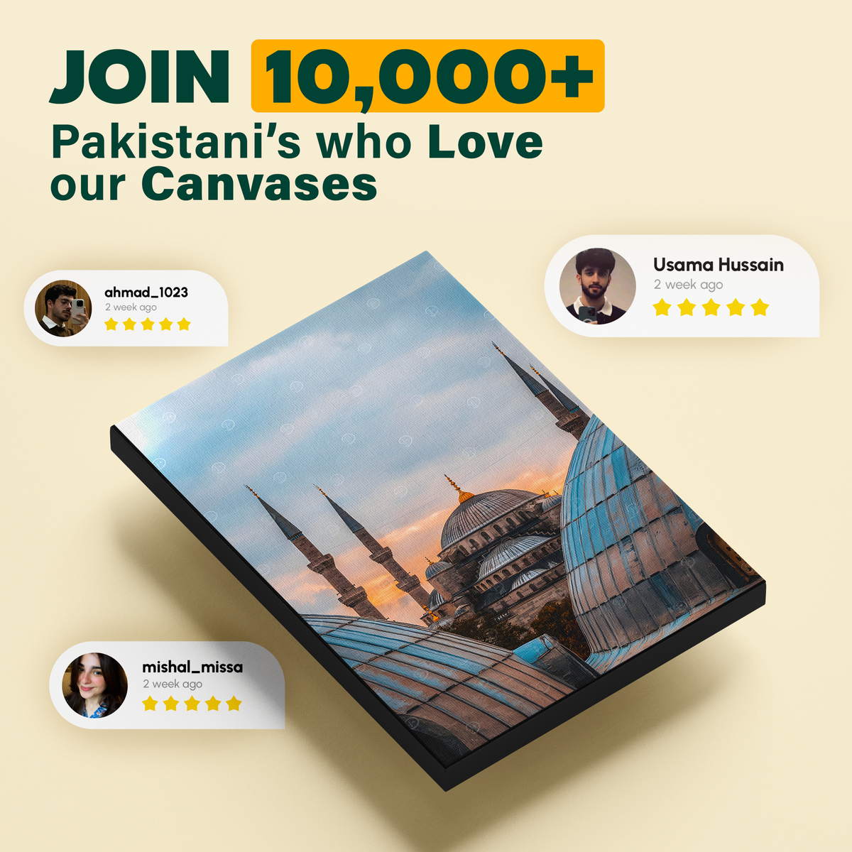 Blue Mosque Sunset Poster