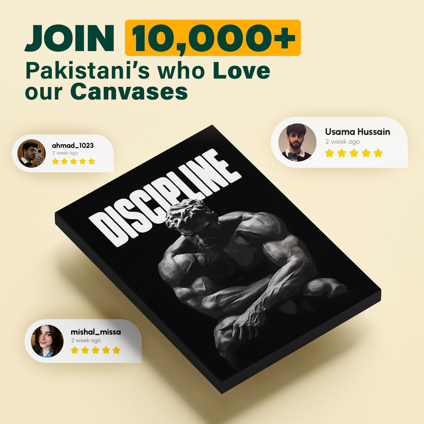 Discipline Yellow Poster