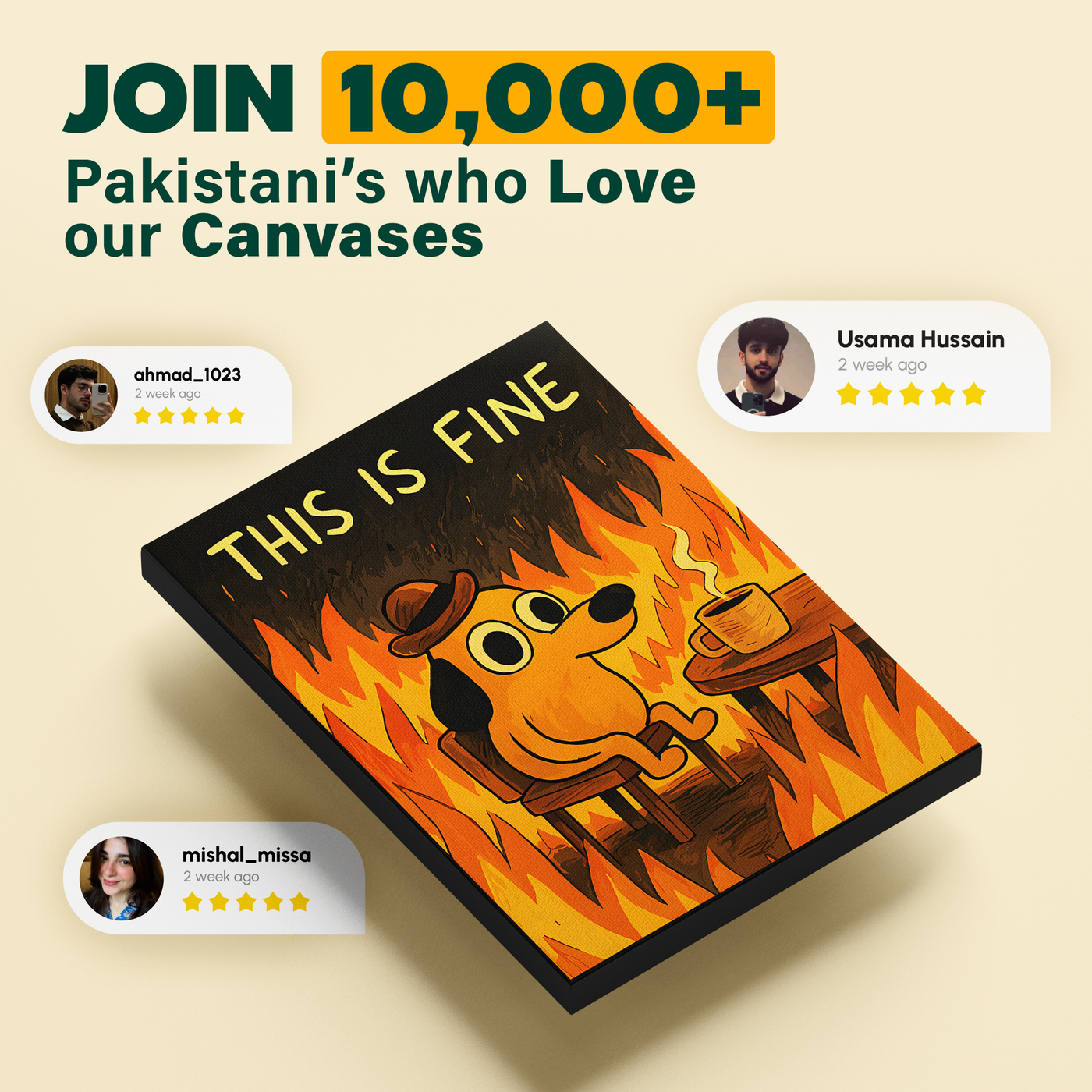 This Is Fine Meme Poster