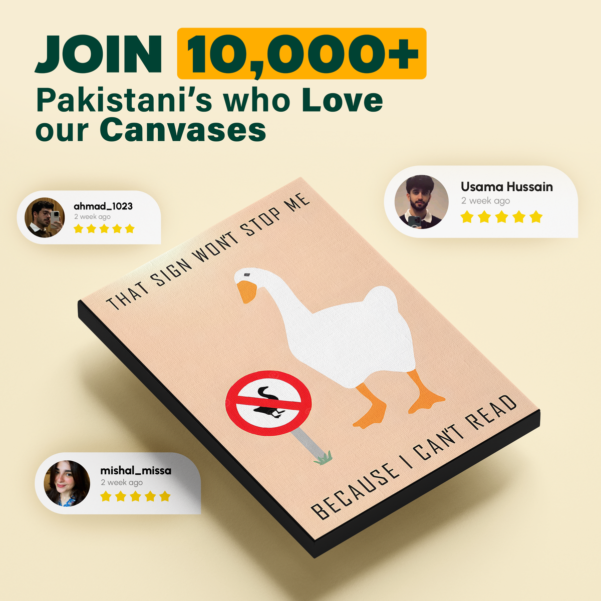 That Sign Wont Stop Me Duck Poster