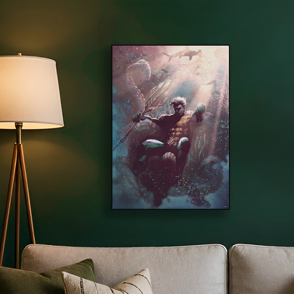 Dark Aquaman Comic Poster