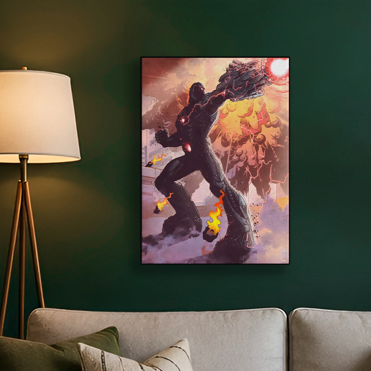 Cyborg Comic Fist Poster