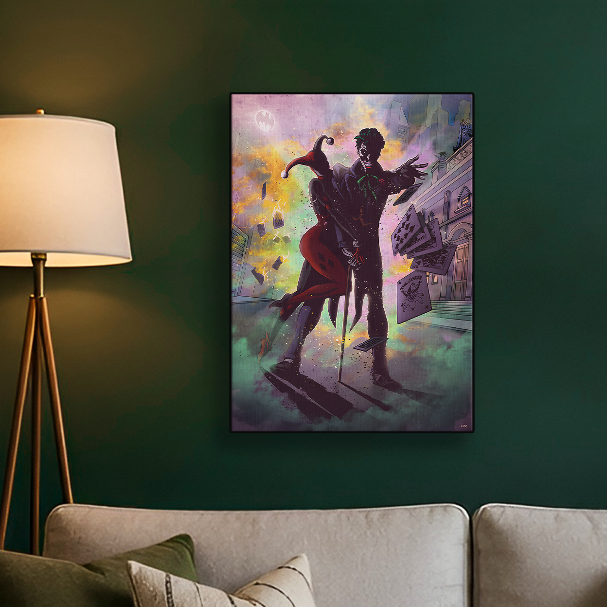 Joker and Harley Quinn Comic Poster