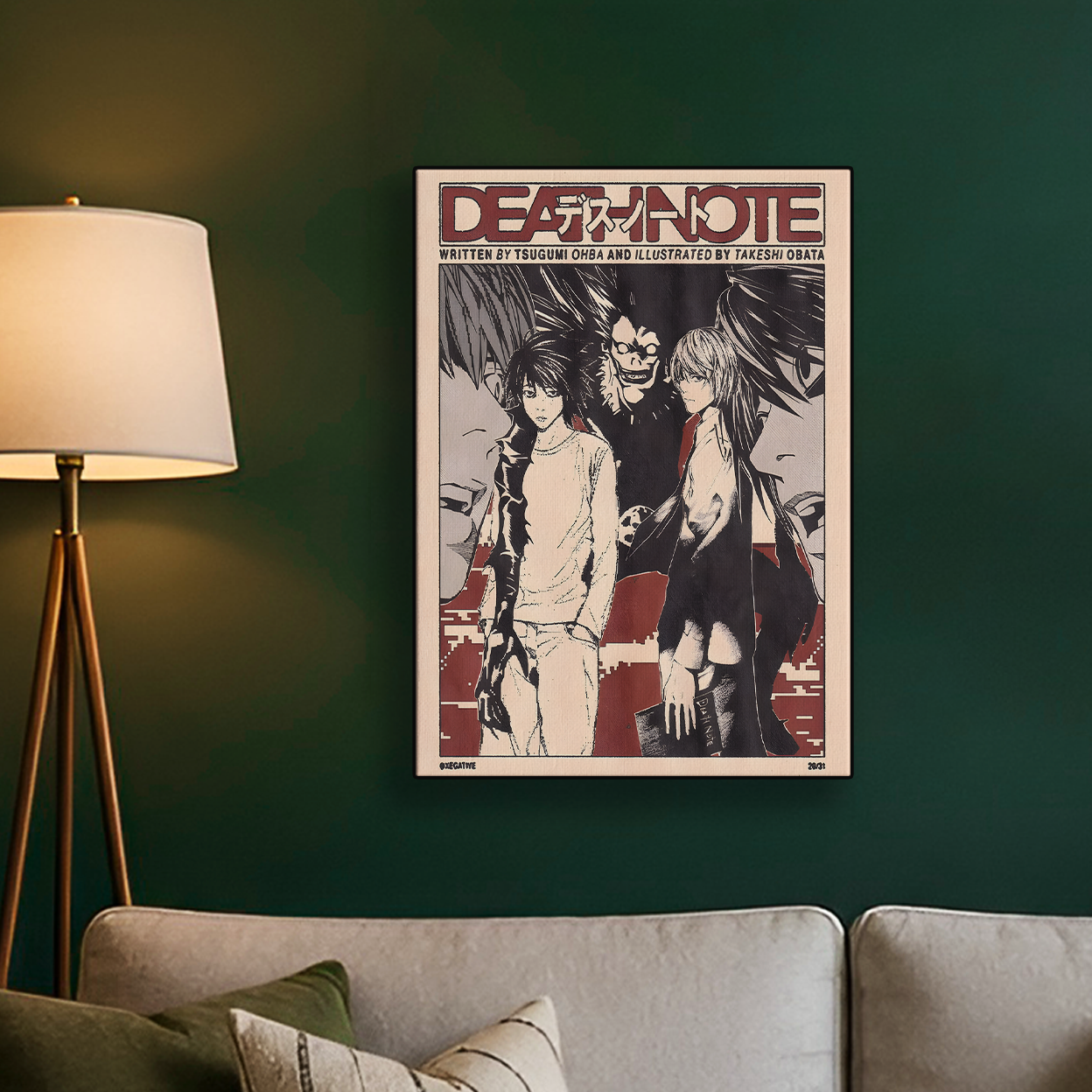 Death Note Old Newspaper style Poster