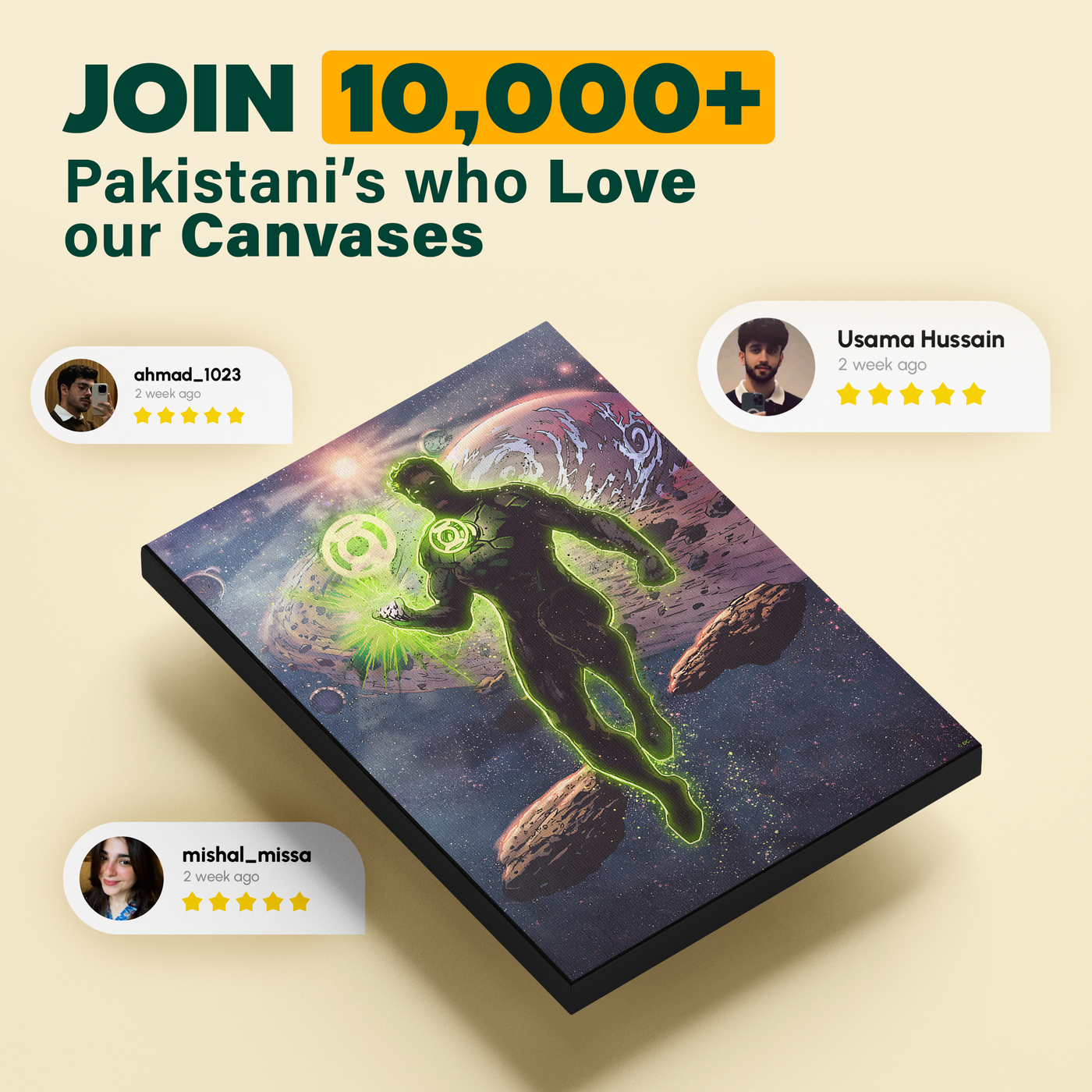 Green Lantern Colorful Poster