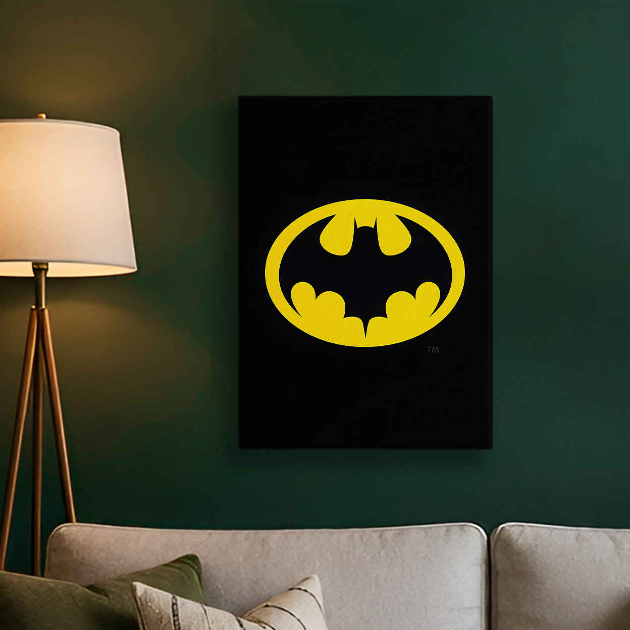 Batman Logo Yellow Poster
