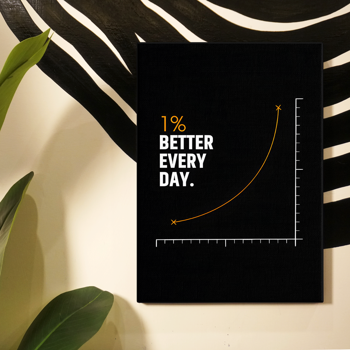 One Percent Better Every Day Graph Poster