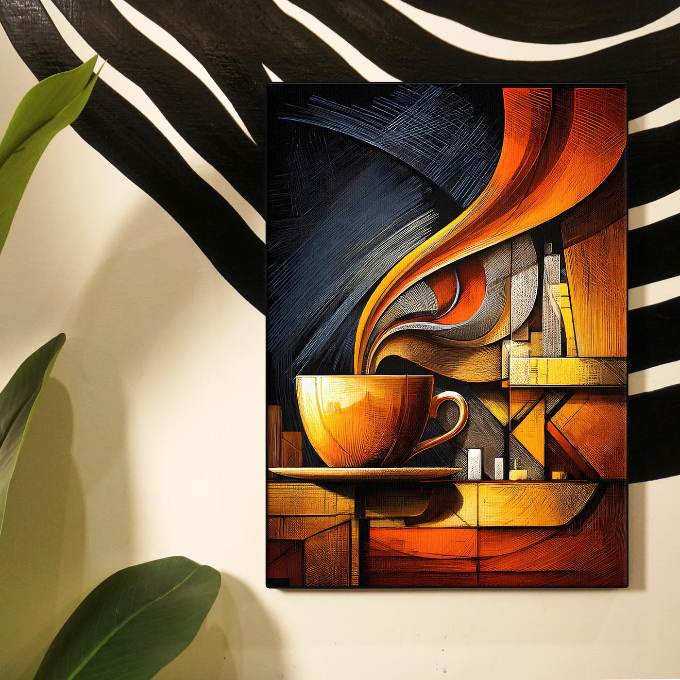 Abstract Coffee Cup Poster