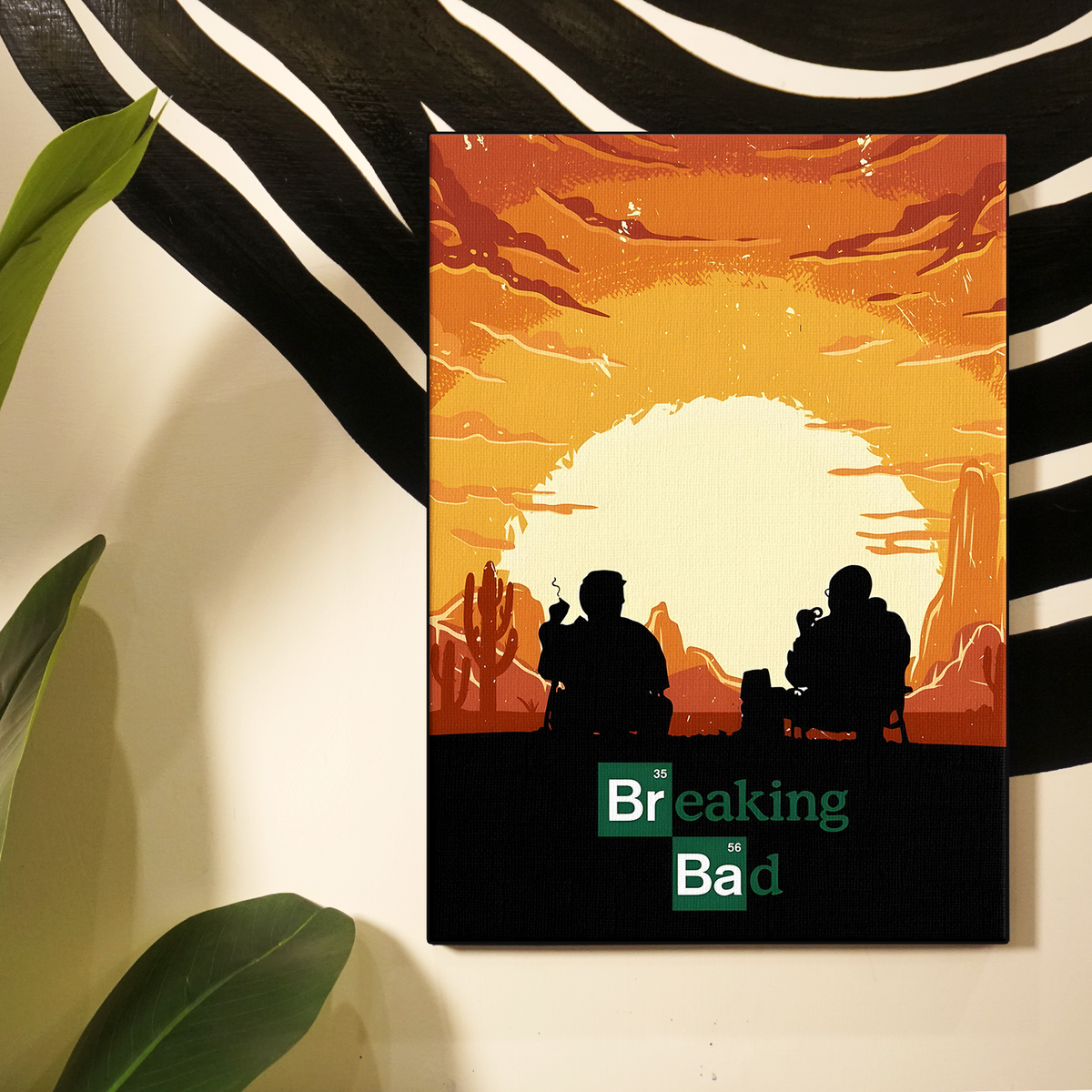 Breaking Bad Western Silhouette Sunset Poster