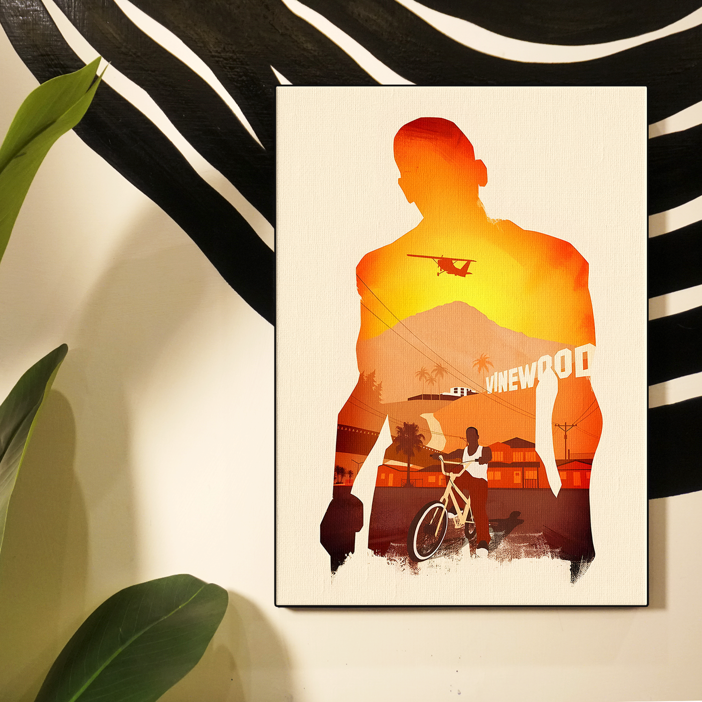 Grand Theft Auto: San Andreas Sunset Cityscape Poster